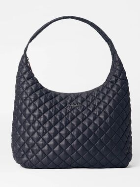 MZ Wallace Quilted Black Hobo Shoulder Bag